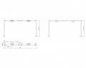 MILADESIGN piétement Quark Q7614 argent