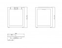 MILADESIGN piétement Quark Q7206-Z argent