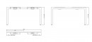MILADESIGN piétement Quark Q7214 argent