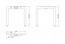 MILADESIGN piétement Quark Q7207 argent