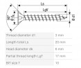 SPAX vis a bois 3x20 tete fraisée TXS, W, 4C MH