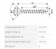 SPAX vis a bois 3,5x20mm tete lenticulaire PZ Ni 4C (PANT)