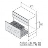 HETTICH 9132350 Panier Bin.it Flex 900 mm 12+