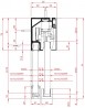 TERNO Solo Vetro profil de couverture guidage sup. 2730/AS 4m