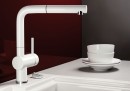 BLANCO 516710 Robinet Linus-S douche coulissante aspect céramique blanc éclatant