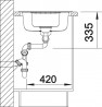 BLANCO 515072 Évier Zia 6 S sans excentrique Silgranit PuraDur café BLANCO 515072 Évier Zia 6 S sans excentrique Silgranit PuraDur café