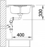 BLANCO 515070 Évier Zia 45 S sans excentrique Silgranit PuraDur café