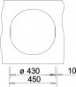 BLANCO 511621 Évier Rondo sans excentrique Silgranit PuraDur blanc