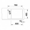 BLANCO 515044 évier Metra 6 S Compact avec excentreur Silgranit PuraDur café BLANCO 515044 évier Metra 6 S Compact avec excentreur Silgranit PuraDur café