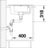 BLANCO 513468 évier Metra 6 S Compact avec excentrique Silgranit PuraDur blanc BLANCO 513468 évier Metra 6 S Compact avec excentrique Silgranit PuraDur blanc