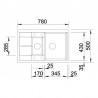 BLANCO 513553 Évier Metra 6 S Compact avec excentrique Silgranit PuraDur alu BLANCO 513553 Évier Metra 6 S Compact avec excentrique Silgranit PuraDur alu