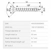SPAX vis a bois 5x50 tete fraisée PZ, W, A3J 4C MH