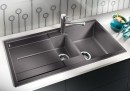 BLANCO 513230 Évier Metra 6 S sans excentrique Silgranit PuraDur anthracite BLANCO 513230 Évier Metra 6 S sans excentrique Silgranit PuraDur anthracite