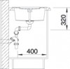 BLANCO 513044 Évier Metra 5 S c/excentr Silgranit PuraDur anthracite