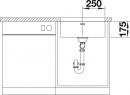 BLANCO 518205 Évier Supra 500-U sans tirette inox brossé