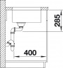 BLANCO 518203 évier Supra 450-U sans tirette inox brossé