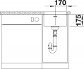 BLANCO 518199 Évier Supra 340-U sans tige inox brossé