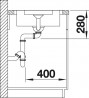 BLANCO 517281 Évier Lantos 5 S-IF avec excentrique inox brossé