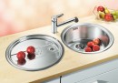 BLANCO 513310 Évier Rondoset 3 1/2 sans excentreur inox brossé