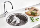 BLANCO 514647 Évier Rondosol-IF 3-1/2 inox brossé sans excentrique