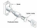 LEHMANN Extension cylindre 22 mm (180° P4 165mm)