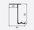 SEVROLL 03064 Optima guidage supérieur 2m argenté