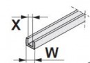 SEVROLL 20102 joint pour verre 18/4mm symétrique
