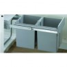 HETTICH 49475 Bin.it Duo II poubelle noir