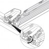 BLUM 298.7600 Movento, réglage de profondeur
