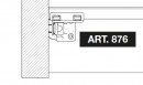 TERNO art. 876 coulisse inférieure pour porte pliante