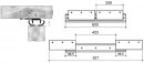 Rail de table 1600/060 longueur 600 mm
