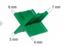 SPAX croisillons d’espacement 4 - 5 - 6 - 7mm 12 pcs