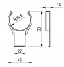 StrongLegs pied réglable AP002 fixation plinthe emboîtable