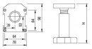 StrongLegs pied réglable AP002 150Rmm
