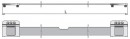LEHMANN Tige de serrure 515.02 (S65) 999 mm