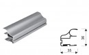 SEVROLL 02728 Unicomfort II profil de poignée 18mm 2,7m argent