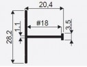 SEVROLL 01710 barre de liaison H04/18 3m argent