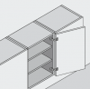 BLUM 71T6550 charniere montée vis a bois 170°