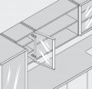 BLUM 71T950A charniere, a montage appliqué, alu, 95°