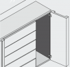 BLUM 71T9550 charniere, appliquée, porte lourde, 95°