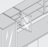 BLUM 70T5550.TL charniere 120° en applique, Tip-on, vis a bois