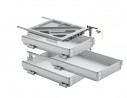 HETTICH 20711 ensemble conteneur 392/530 mm alu
