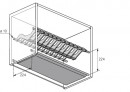 HETTICH 9079810 Grille égouttoir 600 mm