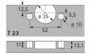 HETTICH 77735 Selekta pro 2000 bol T23