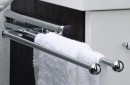 HETTICH 70690 porte-serviettes coulissant 410mm 1 bras chrome