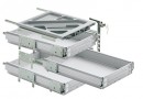 HETTICH 46748 ensemble conteneur 244/530 mm aluminium