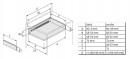 HETTICH 9127885 Multitech tiroir 86/500mm blanc