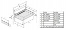 HETTICH 9127897 Multitech, tiroir 118/450mm, blanc