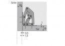 HETTICH 19639 Charniere a visser avec ressort
