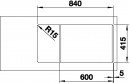 BLANCO 524235 Évier Favum XL 6 S sans excentrique Silgranit blanc